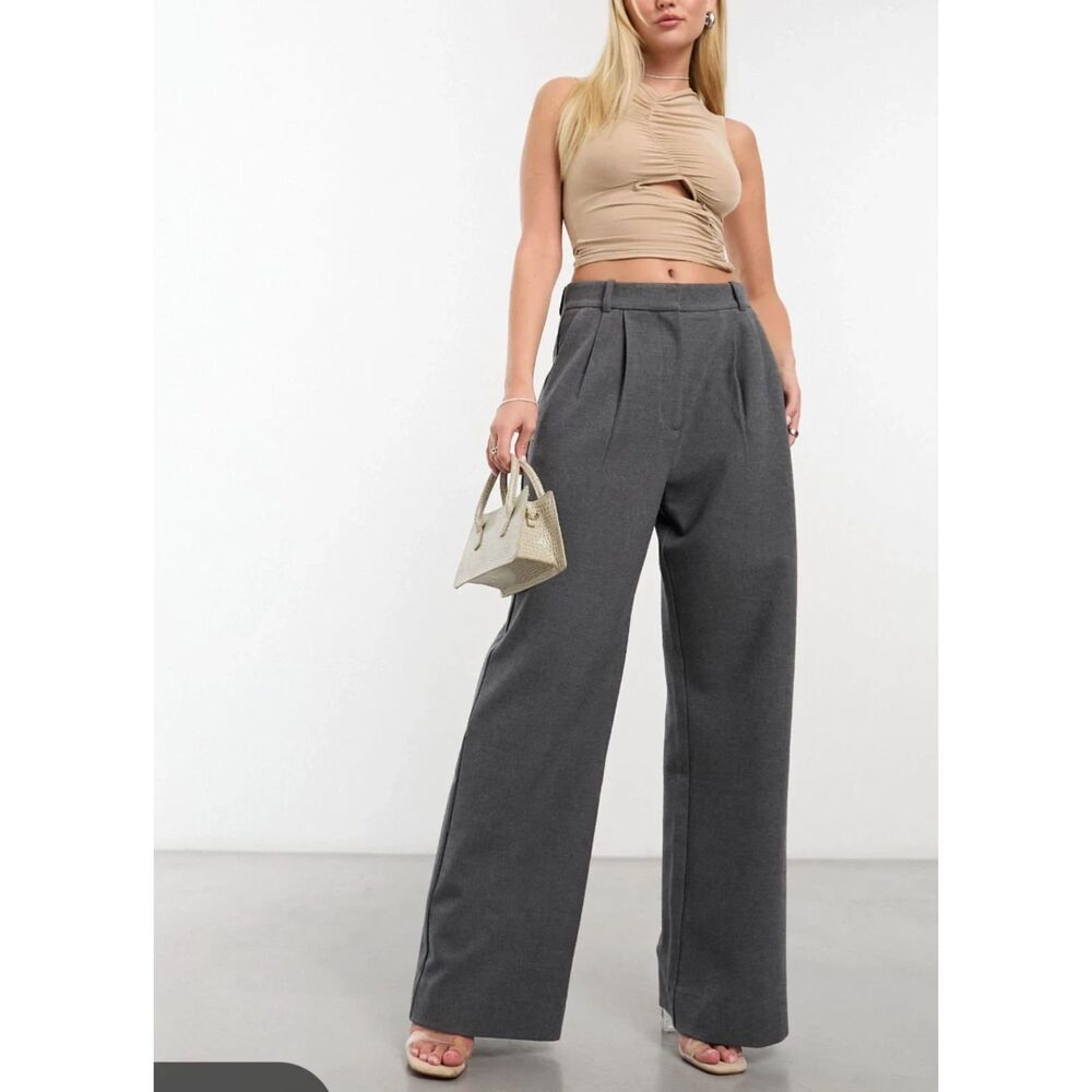 Abercrombie & Fitch The Sloane Wide Leg Tailored Pant Size Medium